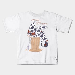 Drink Dragon Coffee with milk Kids T-Shirt